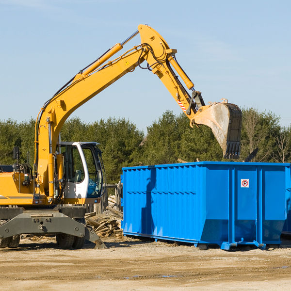 are there any restrictions on where a residential dumpster can be placed in Manns Harbor NC